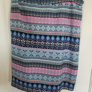 Like an angel size XL blue abstract skirt